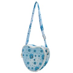 Illustration Virus Pattern Heart Shoulder Bag by Wegoenart