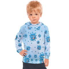 Illustration Virus Pattern Kids  Hooded Pullover by Wegoenart