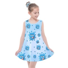 Illustration Virus Pattern Kids  Summer Dress by Wegoenart