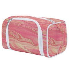 Illustration Graphic Pattern Texrure Pink Maeble Toiletries Pouch by Wegoenart