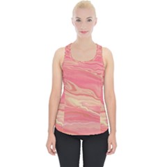 Illustration Graphic Pattern Texrure Pink Maeble Piece Up Tank Top by Wegoenart