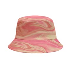 Illustration Graphic Pattern Texrure Pink Maeble Bucket Hat by Wegoenart