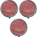 Illustration Graphic Pattern Texrure Pink Maeble Mini Round Pill Box (Pack of 3) View1