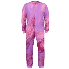 Illustration Art Pink Design Wallpaper Onepiece Jumpsuit (men) by Wegoenart