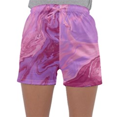 Illustration Art Pink Design Wallpaper Sleepwear Shorts by Wegoenart