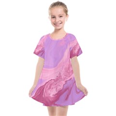 Illustration Art Pink Design Wallpaper Kids  Smock Dress by Wegoenart