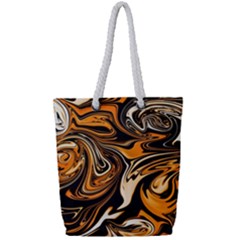 Illustration Abstract Pattern Modern Art Design Fantasy Surreal Full Print Rope Handle Tote (small) by Wegoenart