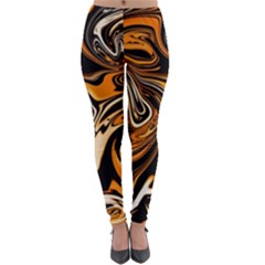 Illustration Abstract Pattern Modern Art Design Fantasy Surreal Lightweight Velour Leggings by Wegoenart