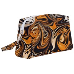 Illustration Abstract Pattern Modern Art Design Fantasy Surreal Wristlet Pouch Bag (large)