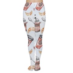 Coffee Coffeemania Caffeine Pattern Tights