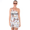 Coffee Coffeemania Caffeine Pattern One Soulder Bodycon Dress View1