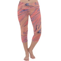 Illustration Background Light Abstract Texture Capri Yoga Leggings by Wegoenart