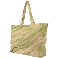 Green Pattern Texture Marble Simple Shoulder Bag by Wegoenart