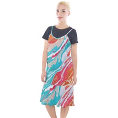 Stone Marble Texturw Pattern Camis Fishtail Dress