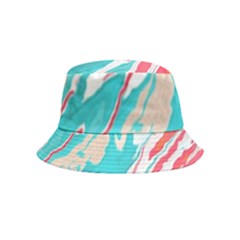 Stone Marble Texturw Pattern Bucket Hat (kids) by Wegoenart