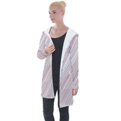 Illustration Marble Texture Marble Painting Stone Longline Hooded Cardigan by Wegoenart