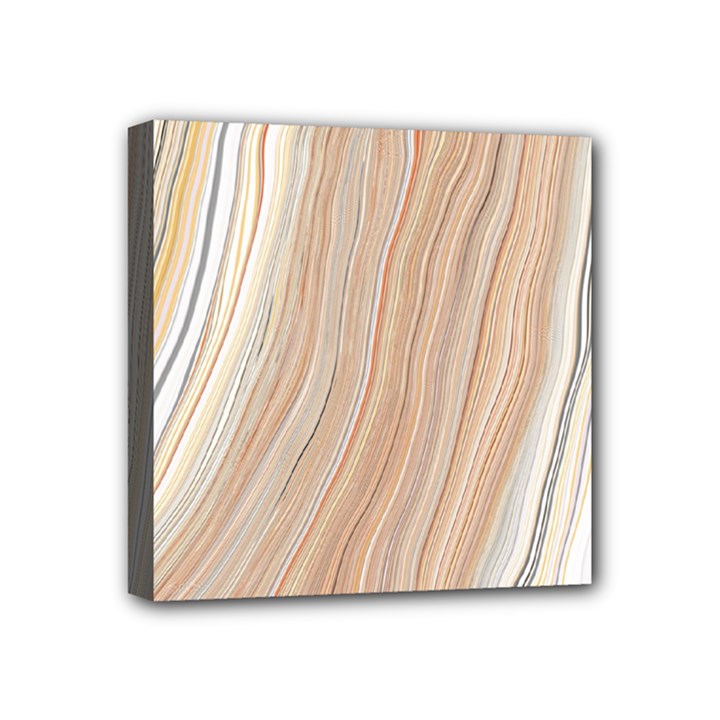 Marble Texture Marble Painting Mini Canvas 4  x 4  (Stretched)