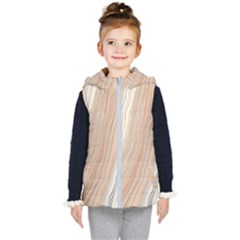 Marble Texture Marble Painting Kids  Hooded Puffer Vest by Wegoenart