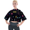 Illustration Geometric Art Colorful Shapes Mock Neck Tee View1