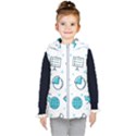 Pattern Business Graphics Seamless Kids  Hooded Puffer Vest View1