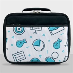 Pattern Business Graphics Seamless Lunch Bag by Wegoenart