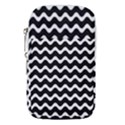 Illustration Black White Wave Pattern Wavy Halftone Waist Pouch (Small) View1