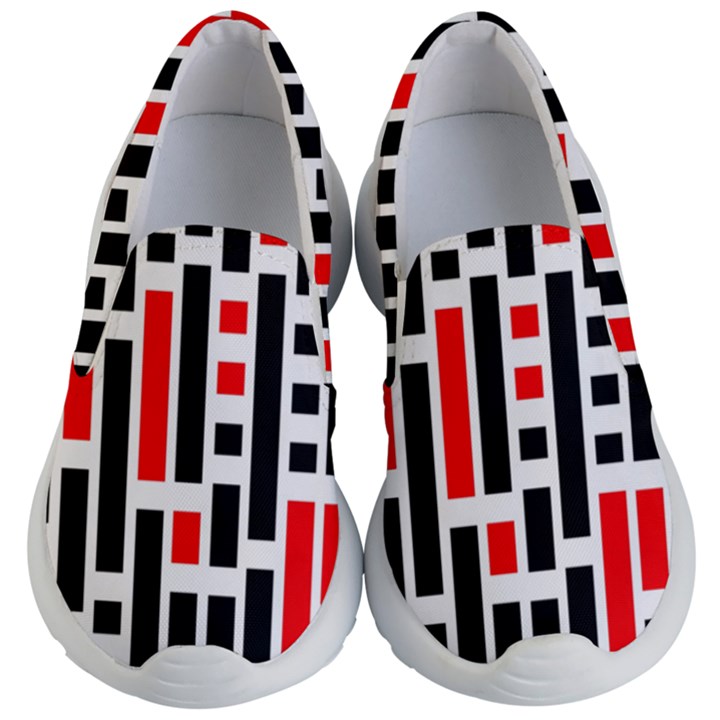 Illustration Background Geometric Pattern Kids Lightweight Slip Ons