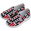 Illustration Background Geometric Pattern Kids Lightweight Slip Ons View2