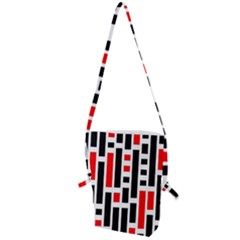 Illustration Background Geometric Pattern Folding Shoulder Bag by Wegoenart