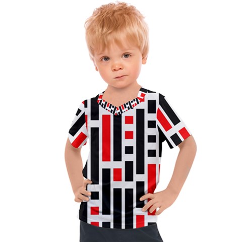 Illustration Background Geometric Pattern Kids  Sports Tee by Wegoenart