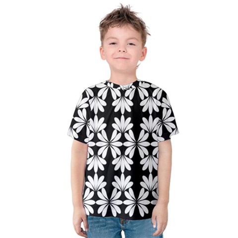 Illustration Floral Pattern Floral Background Kids  Cotton Tee by Wegoenart