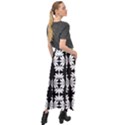 Illustration Floral Pattern Floral Background Velour Split Maxi Skirt View2