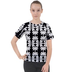 Illustration Floral Pattern Floral Background Women s Sport Raglan Tee