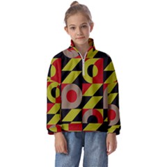 Illustration Background Pattern Texture Design Kids  Half Zip Hoodie by Wegoenart