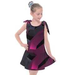 Illustration Hexagon Geometric Art Design Kids  Tie Up Tunic Dress by Wegoenart