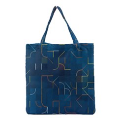 Illustration Abstract Art Artistic Celebration Grocery Tote Bag by Wegoenart