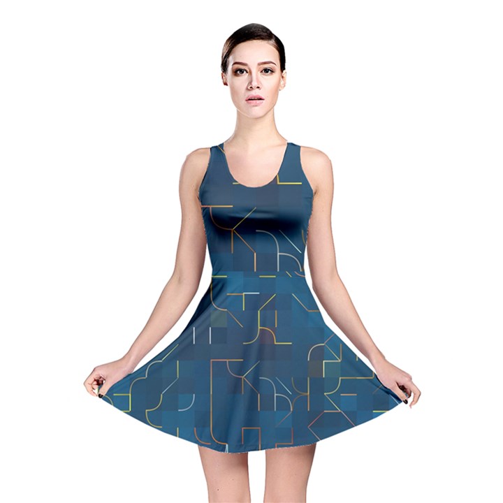 Illustration Abstract Art Artistic Celebration Reversible Skater Dress