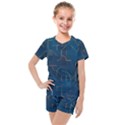 Illustration Abstract Art Artistic Celebration Kids  Mesh Tee and Shorts Set View1