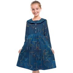 Illustration Abstract Art Artistic Celebration Kids  Midi Sailor Dress by Wegoenart