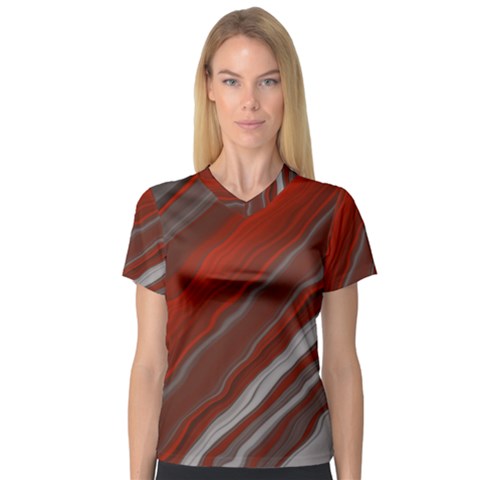 Illustration Colored Pattern Bokeh Blurred Blur V-neck Sport Mesh Tee by Wegoenart