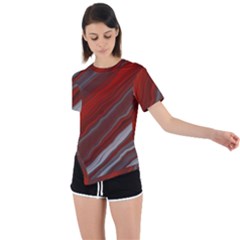 Illustration Colored Pattern Bokeh Blurred Blur Asymmetrical Short Sleeve Sports Tee by Wegoenart