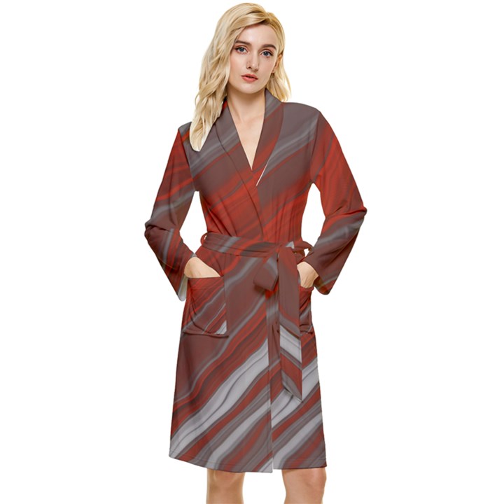 Illustration Colored Pattern Bokeh Blurred Blur Long Sleeve Velour Robe