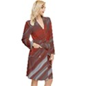 Illustration Colored Pattern Bokeh Blurred Blur Long Sleeve Velour Robe View3