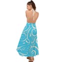 Illustration Scribble Reason Design Pattern Backless Maxi Beach Dress View2