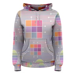 Illustration Pastel Shape Geometric Women s Pullover Hoodie by Wegoenart