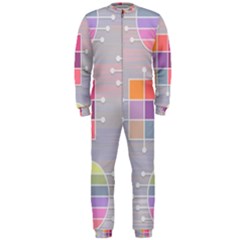 Illustration Pastel Shape Geometric Onepiece Jumpsuit (men) by Wegoenart