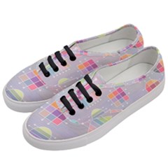 Illustration Pastel Shape Geometric Women s Classic Low Top Sneakers by Wegoenart