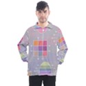 Illustration Pastel Shape Geometric Men s Half Zip Pullover View1