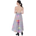 Illustration Pastel Shape Geometric Tie Back Maxi Dress View2