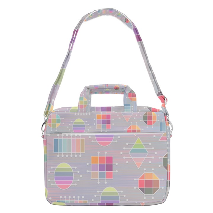 Illustration Pastel Shape Geometric MacBook Pro 16  Shoulder Laptop Bag